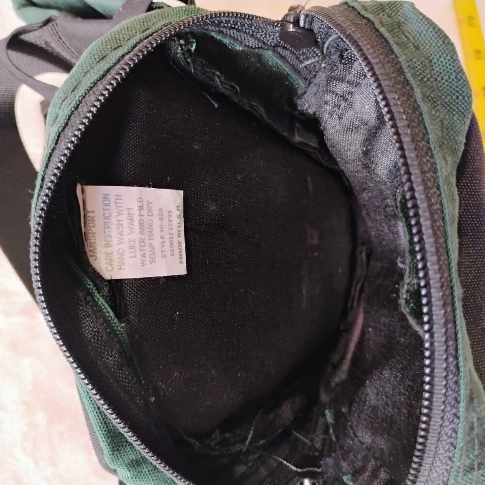 Vintage 90s JanSport Fanny Pack Water Bottle Holder USA Hip Bag Green Hiking EUC - Picture 10 of 16